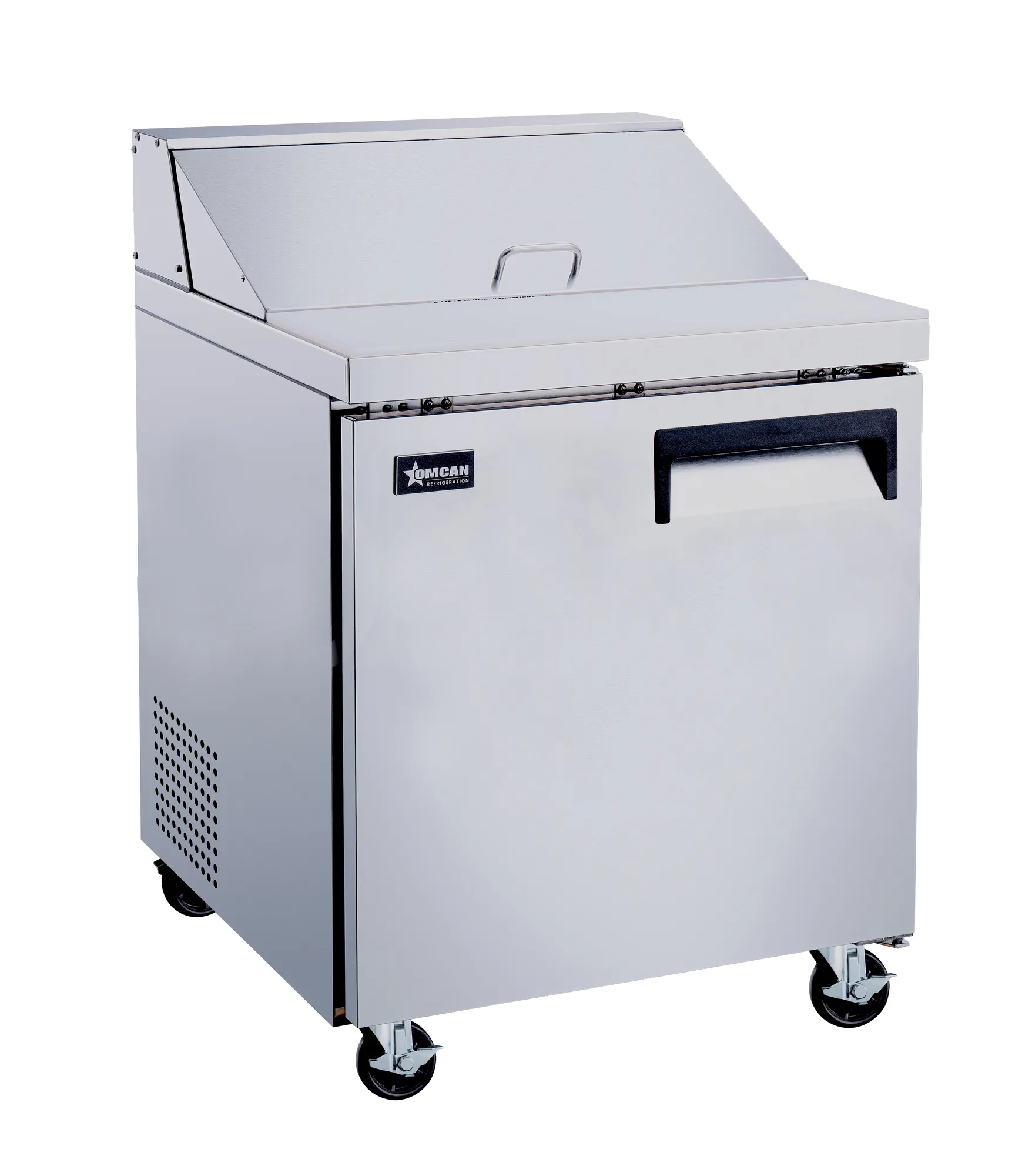 28″ One (1) Door Refrigerated Prep Table, 5.7 cu. ft. (161 L), Stainless Steel, Left Hand Opening