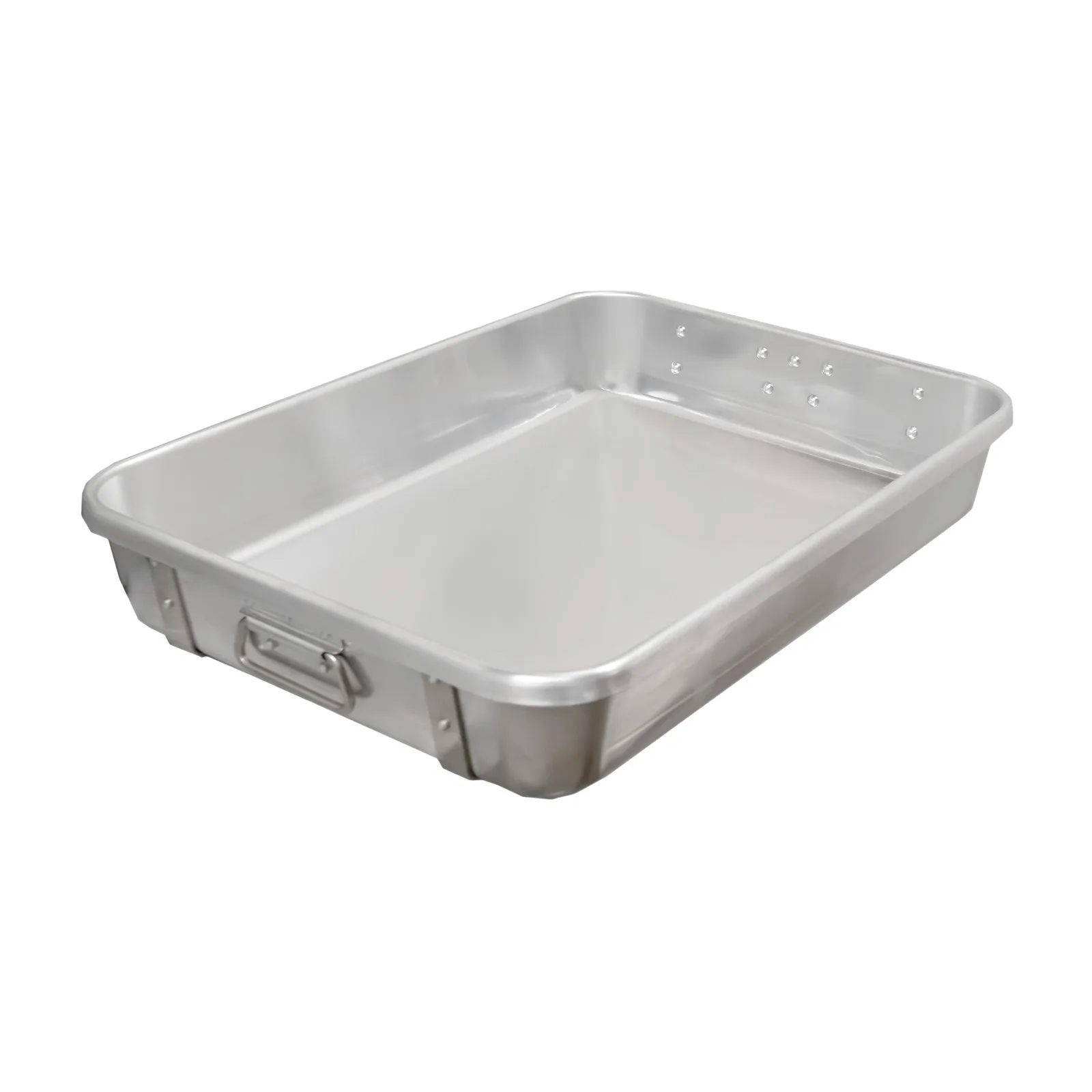 24″ x 18″ x 4″ 10-Gauge (2.5 mm) Heavy-duty Aluminum Double Roaster Pan with Straps and Handles