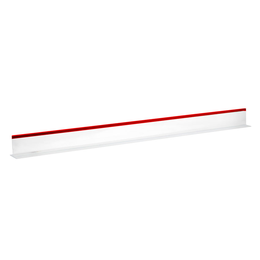 2″ x 30″ Clear Divider with Red Beading