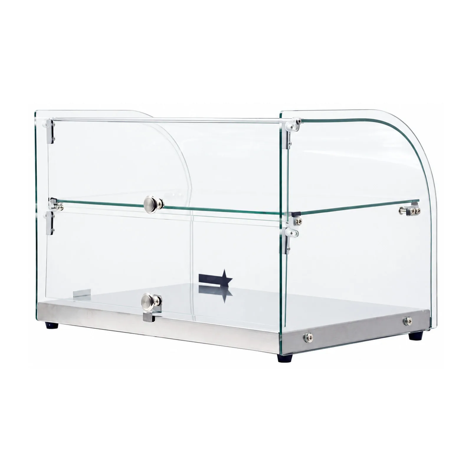 22″ Countertop Food Display Case with Curved Front Glass and 45 L capacity