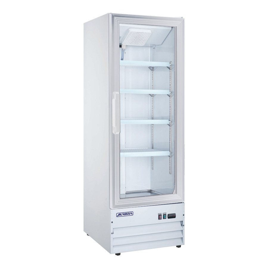 Aurora 22″ One (1) Glass Door Display Refrigerator, 9 cu.ft. (255 L), White