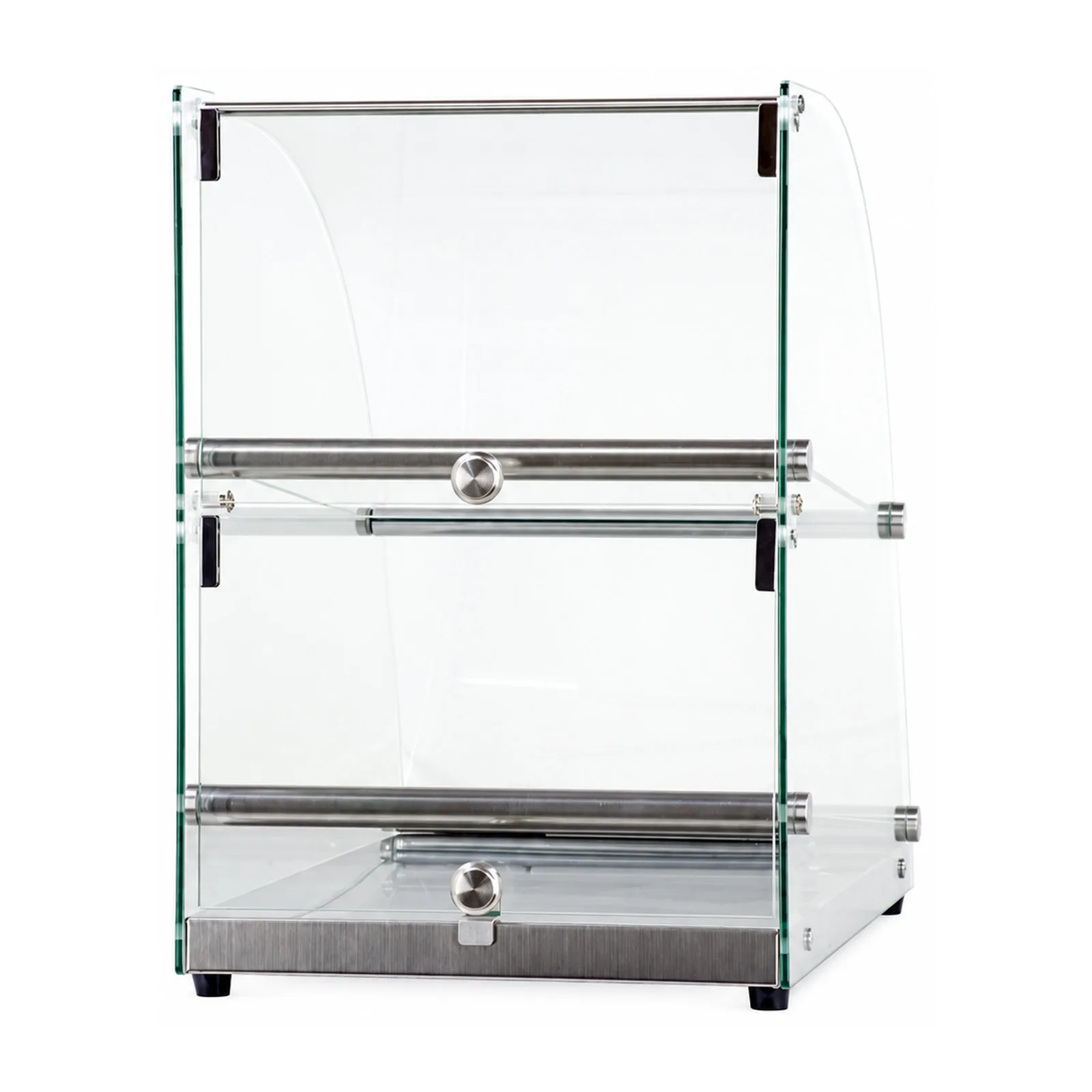 14″ Countertop Food Display Case with Curve Front Glass and 70 L capacity