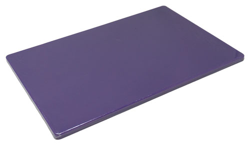 12″ x 18″ x 1/2″ Polyethylene Purple Rigid Cutting Board