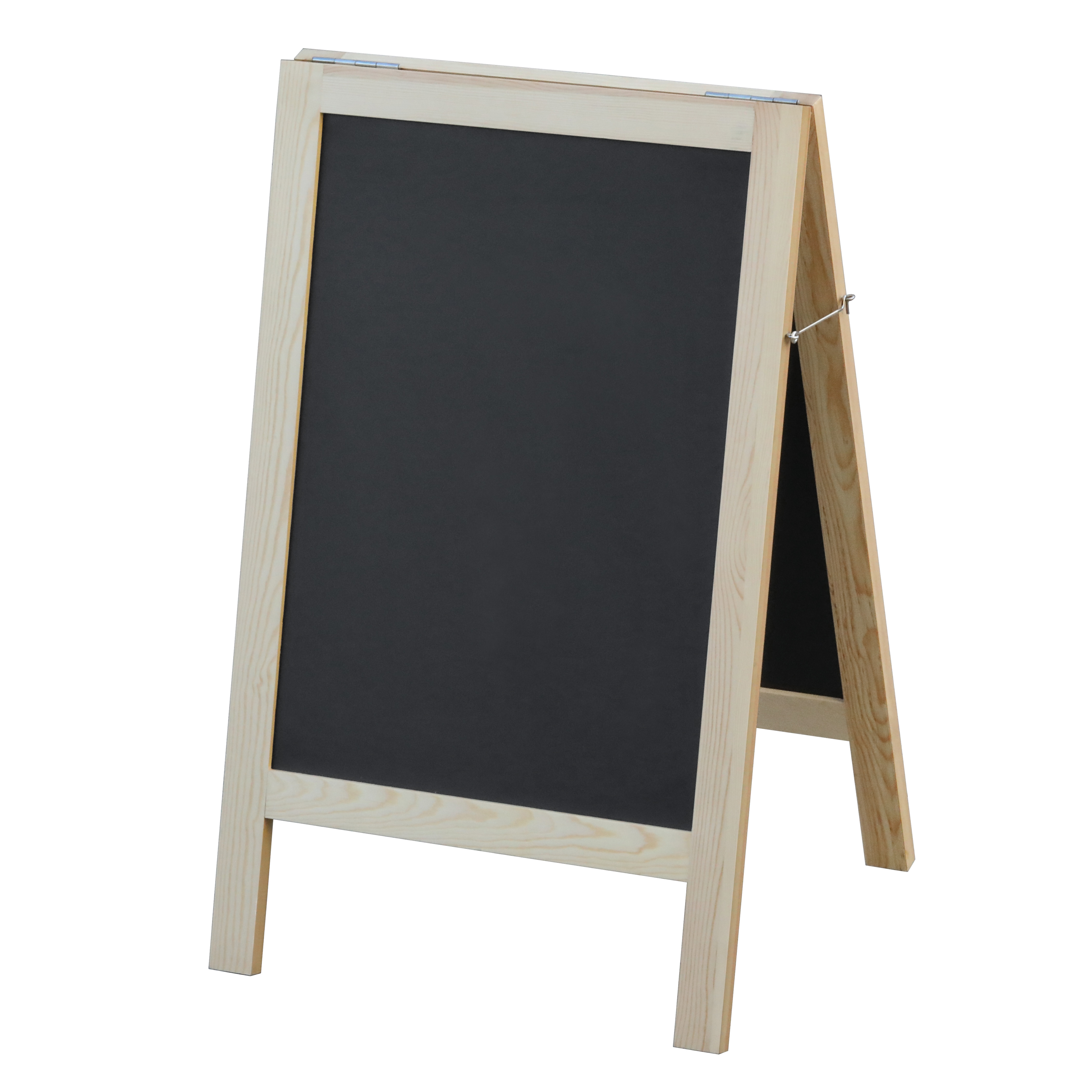 A-Frame Sidewalk Menu Chalkboard with Natural Color Frame