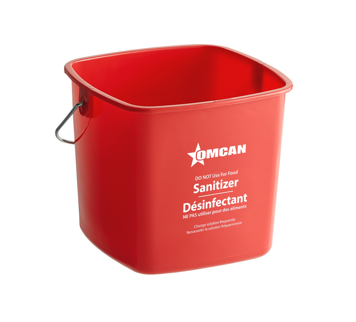 3QT Red Cleaning And Sanitizing Pail