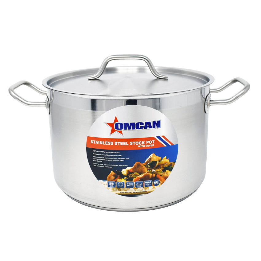 12 QT Stainless Steel Stock Pot with Cover