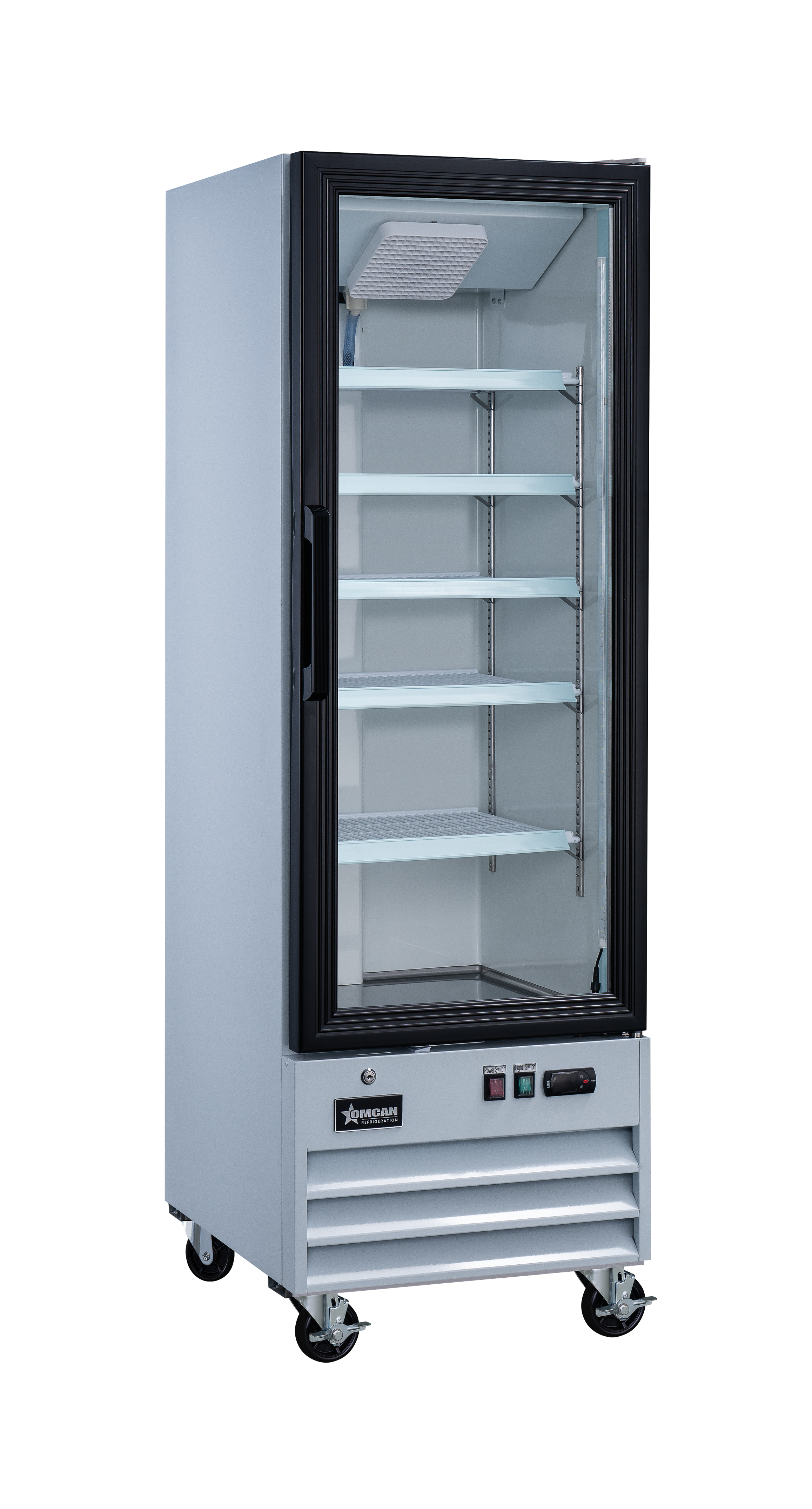 22″ One (1) Glass Door Display Refrigerator, 9.1 cu.ft. (257 L), White