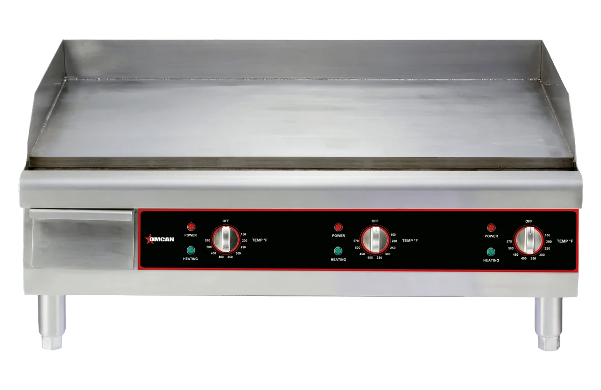 36″ Countertop Stainless Steel Electric Griddle