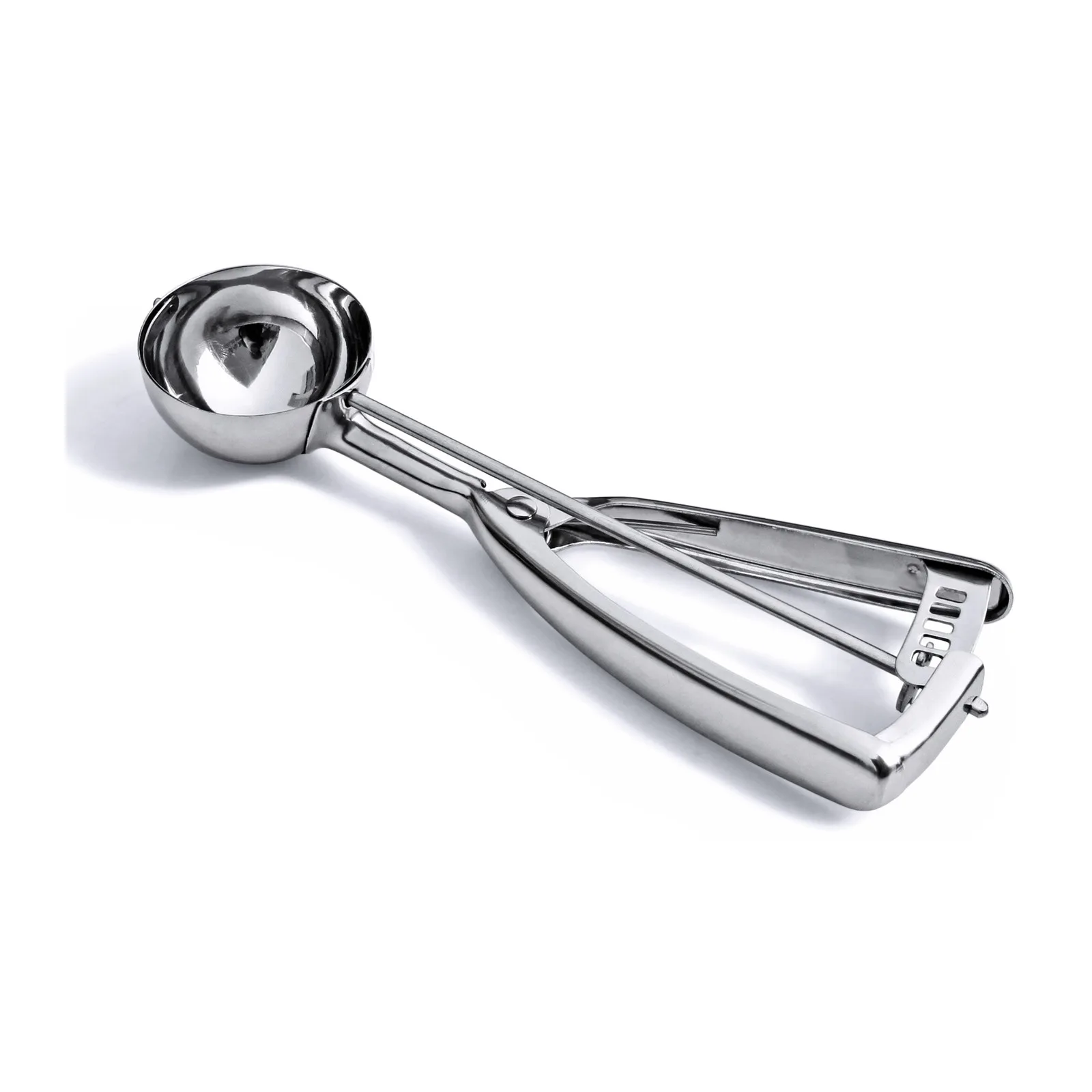 #16 Stainless Steel Squeeze Handle Ice Cream Scoop Disher – 2 3/4 oz