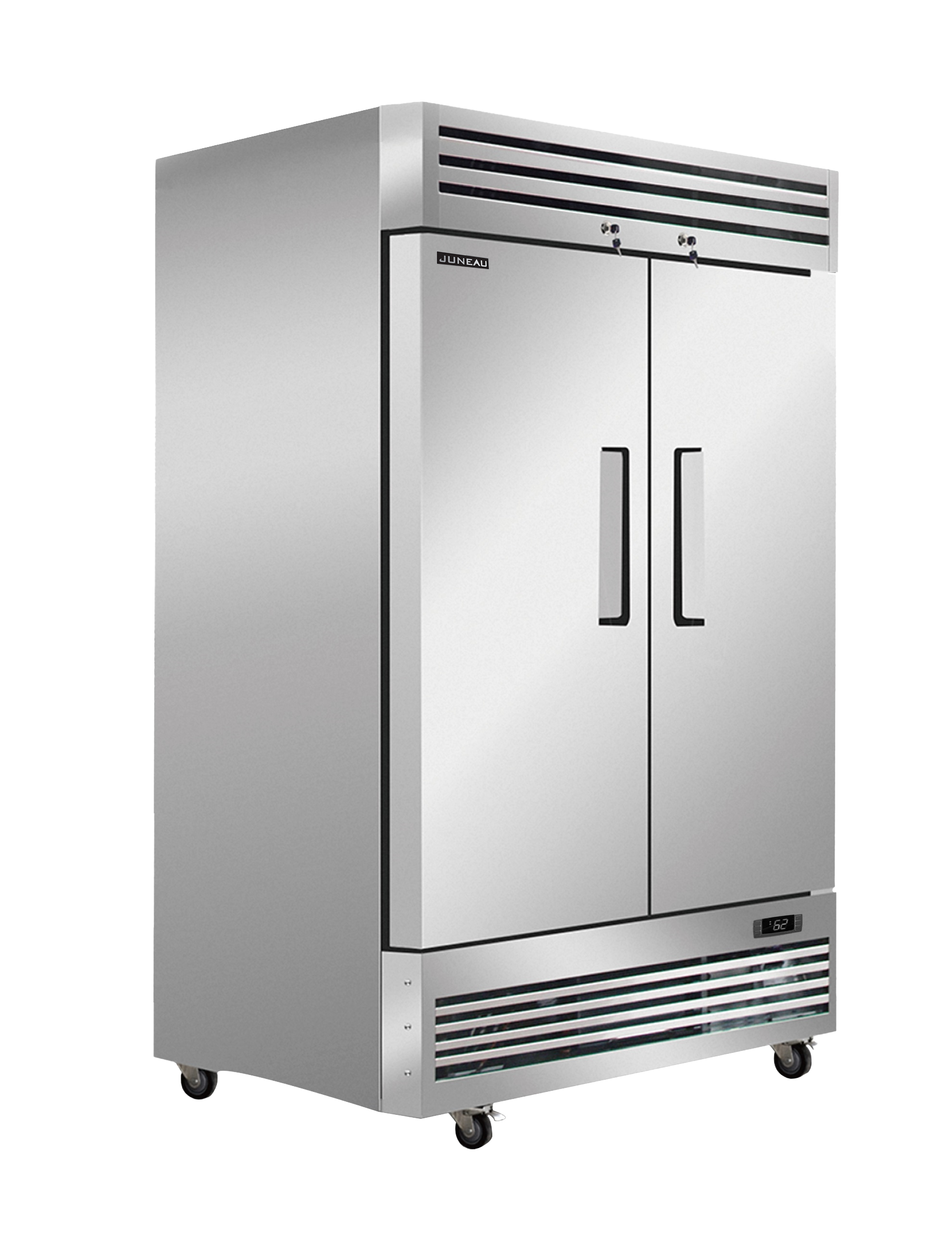 Juneau 54″ Reach-in Freezer 2-Door Stainless Steel 39 cu. ft. Capacity, 115 V, 630 W