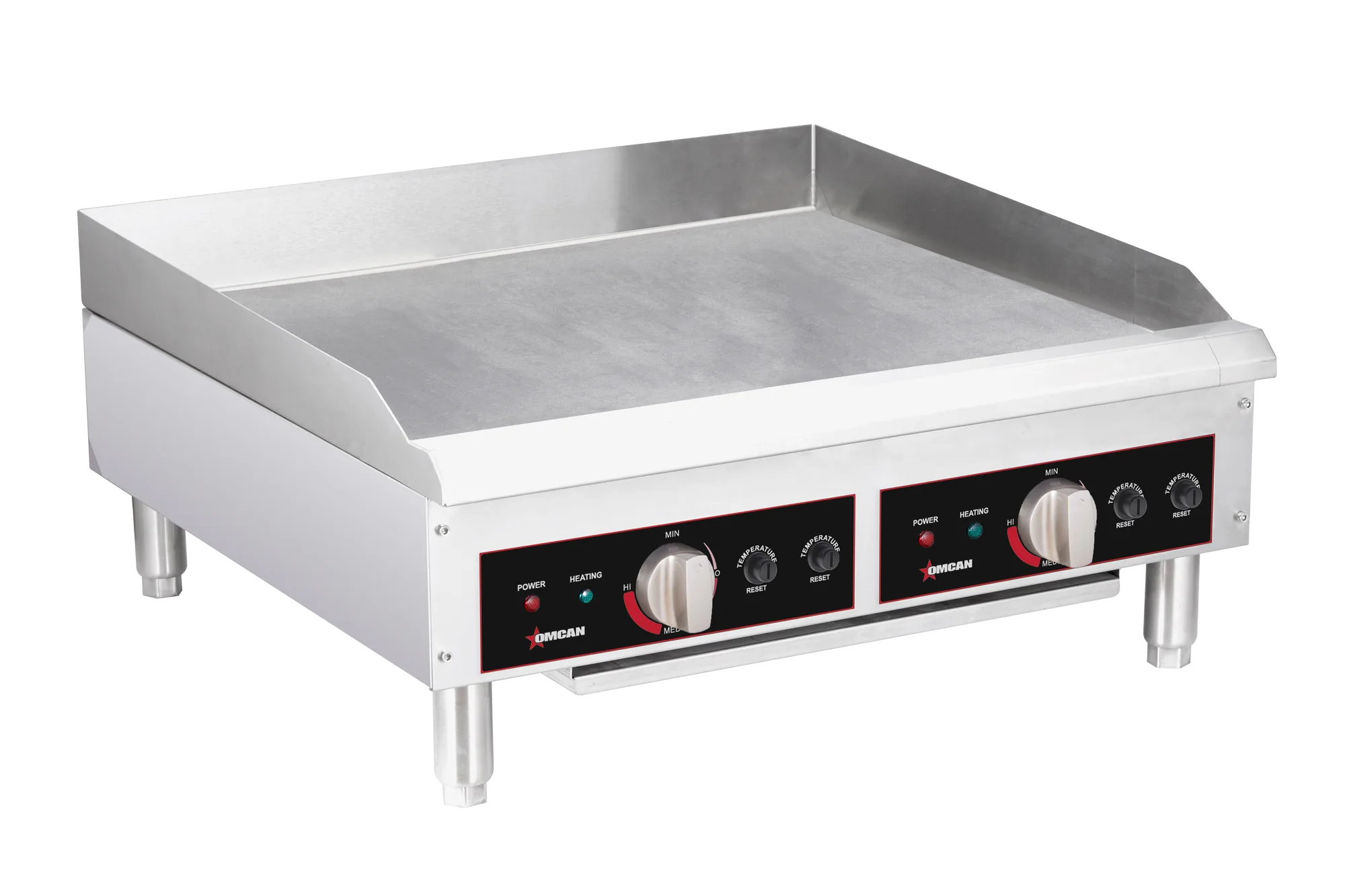 24″ Electric Charbroiler with Grill and Griddle Plates – 2 x 3.6 kW, 240 V/60 Hz/1 Ph