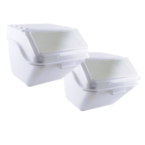 48 Liter (12.6 Gallon) Shelf Ingredient Bin with Scoop – Set of 2