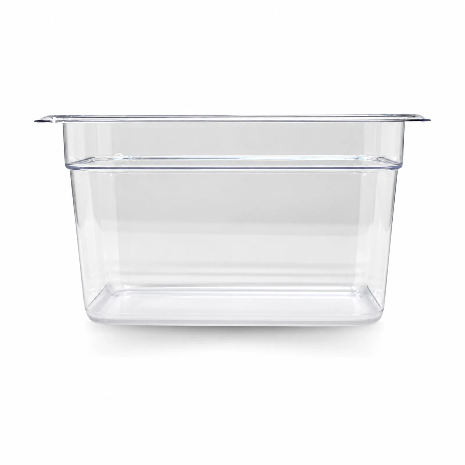 GN 1/4 Fourth-size Polycarbonate Clear Food Pan, 6″ Deep
