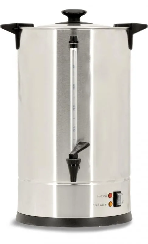 9.6 L / 2.53 Gallon Stainless Steel Coffee Percolator – 65 cups per hour