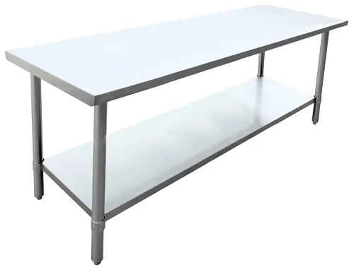 24″ x 72″ 20 Gauge 430 All Stainless Steel Worktable