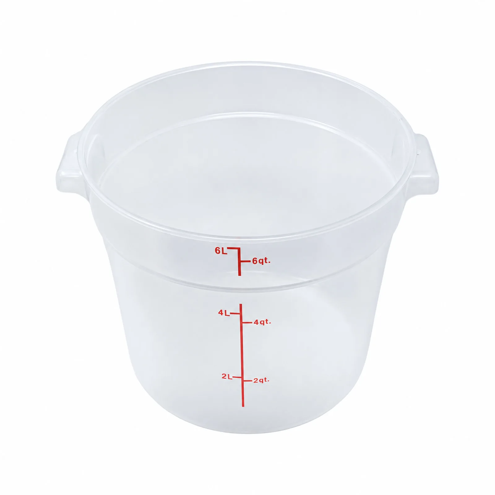 6 qt Polypropylene Translucent Round Food Storage Container
