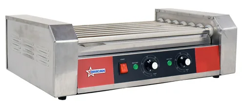 18 Hot Dog Roller Grill with 7 Rollers – 120 V, 910 W