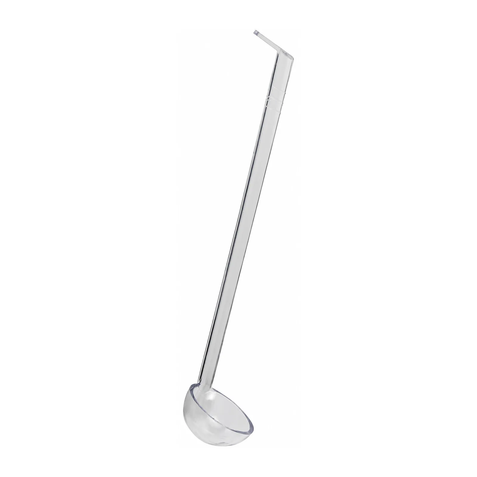 3/4 oz One-Piece Clear Ladle with 8.5″ Handle