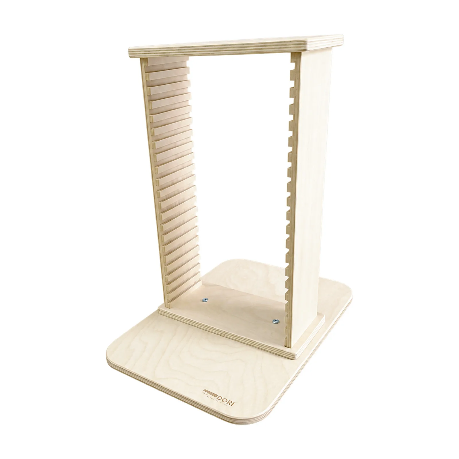 Linea Dori Beech Wood 20-Slot Rack for Pinsa Romana Serving Board