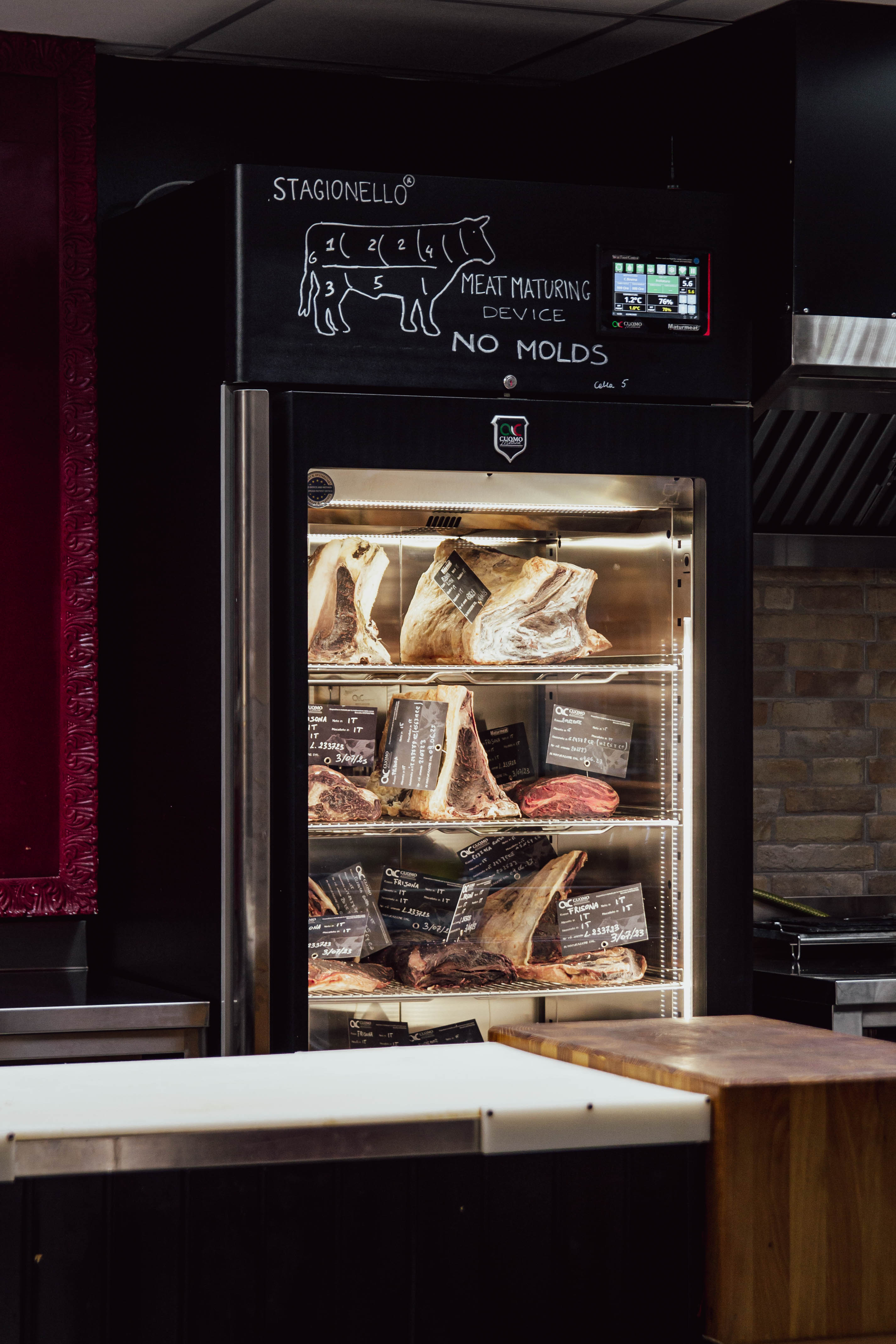 Stagionello® Maturmeat® 330 lb (150 kg) Meat Curing Cabinet 4.0 with ClimaTouch® and Fumotic®