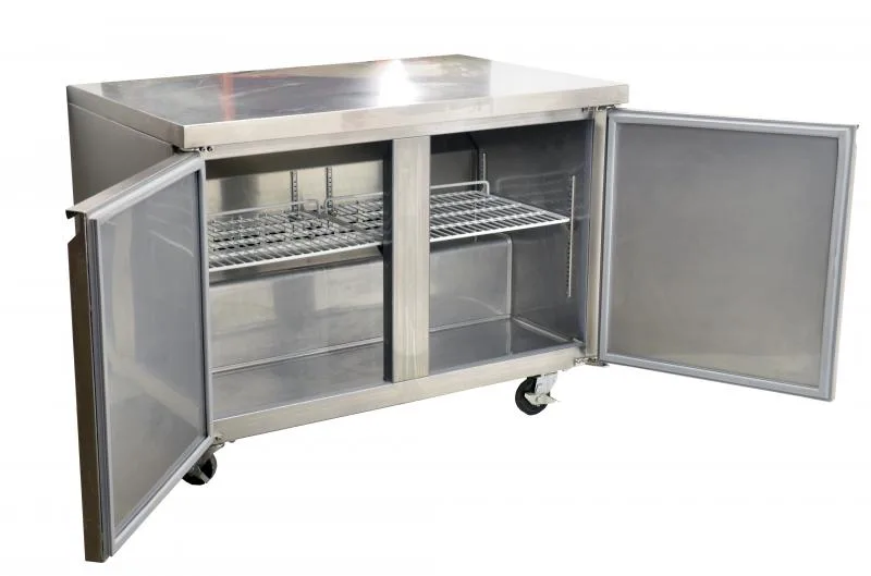 47″ Two (2) Door Undercounter Refrigerator, 12 cu. ft. (338 L), Stainless Steel