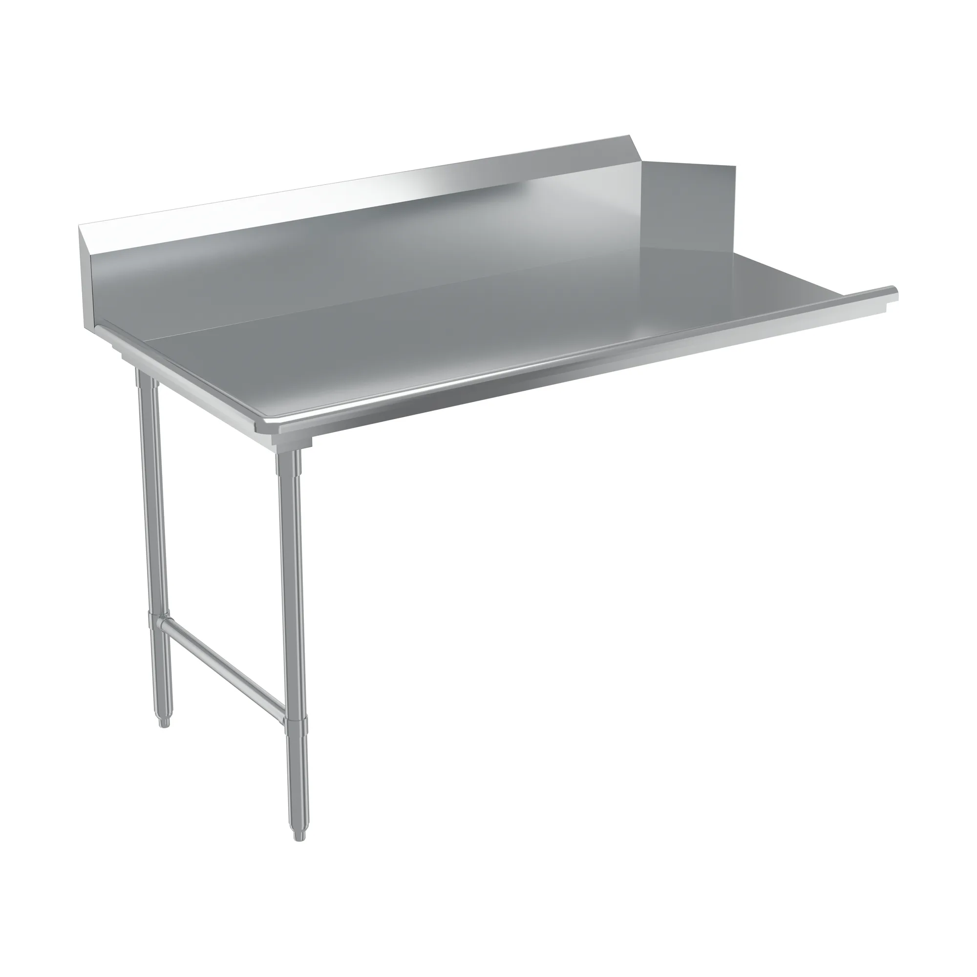 60″ 18 Gauge 304 Stainless Steel Clean Dish Table – Left Side