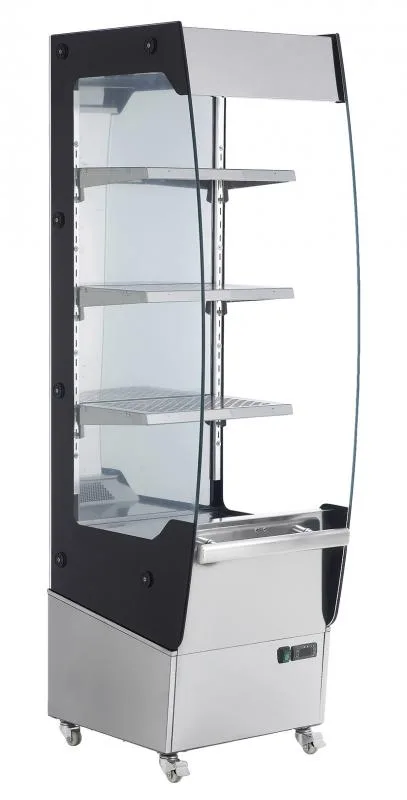 19″ Floor Display Warmer, 3 Shelves, Open Front, Self-Service, 7.7 cu. ft. (220 L) capacity