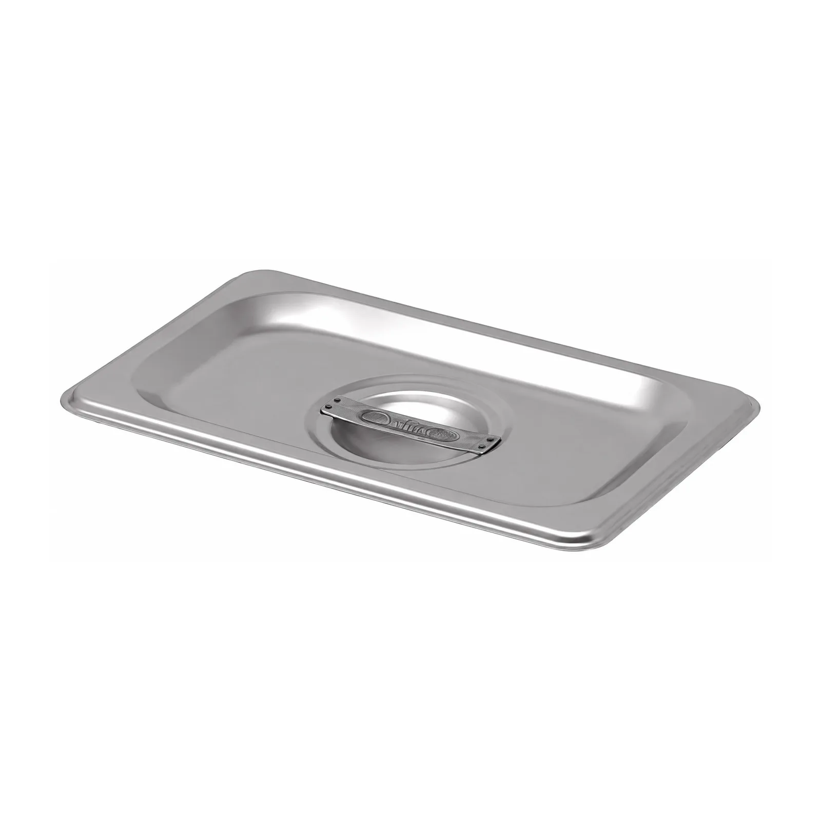 1/9-Size Solid Stainless Steel Steam Table Pan Cover