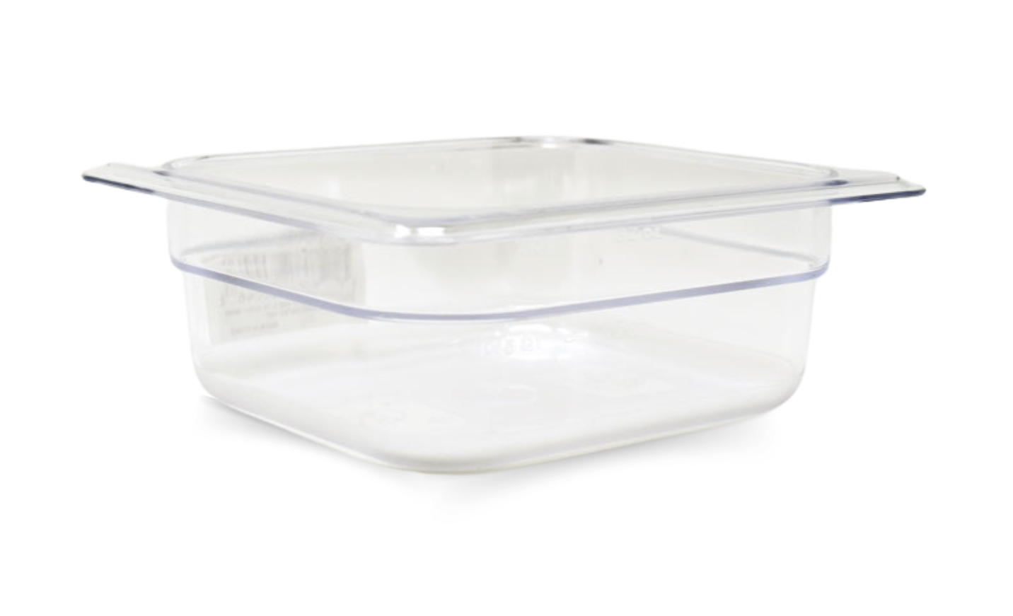 1/6 Size (GN 1/6) Polycarbonate Clear Food Pan, 2 1/2″ Deep