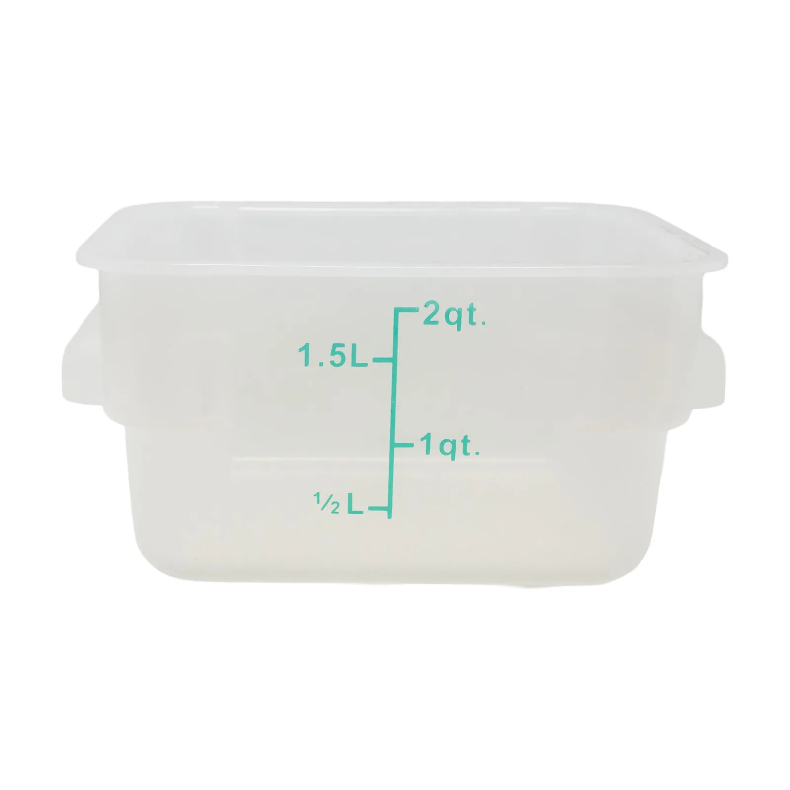 2 qt Translucent Square Food Storage Container