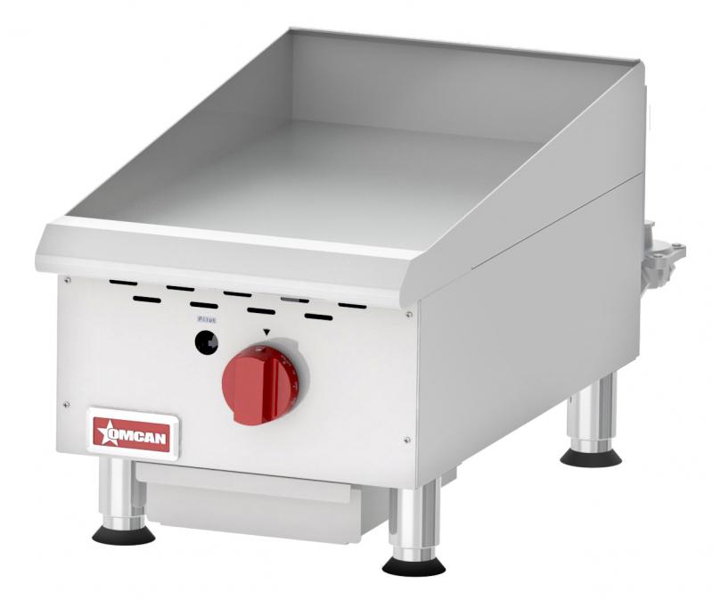 Countertop Stainless Steel Gas Griddle 1 Burner with Thermostatic Control – 30,000 BTU