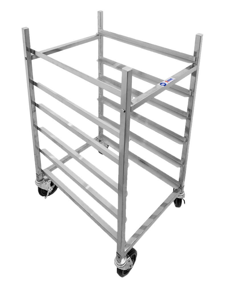 Stainless Steel Bun Pan Racks with 6 Slides and 6″ spacing