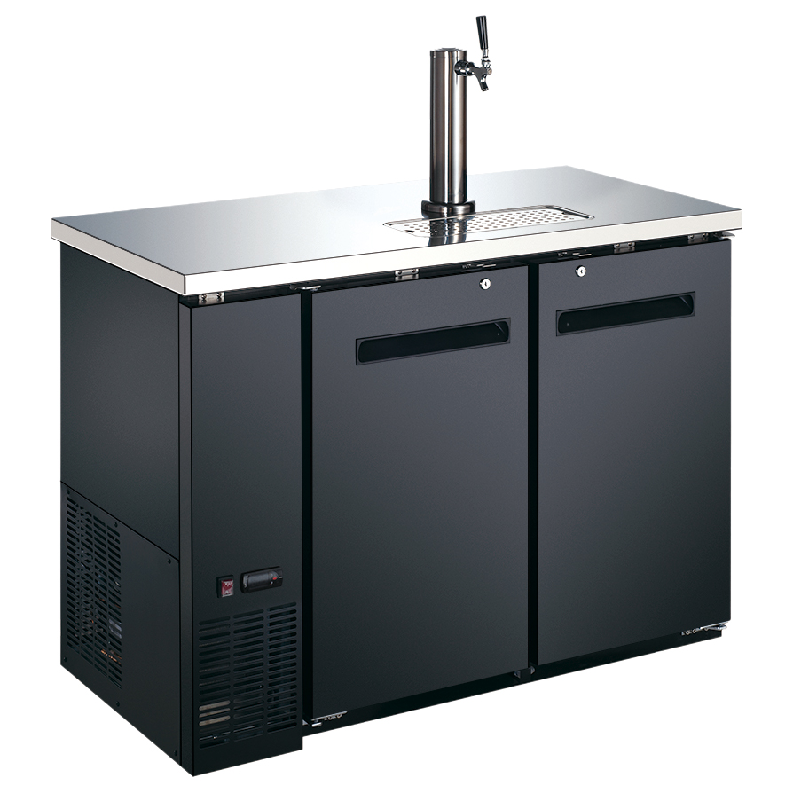 49″ Double Solid Doors Kegerator / Beer Dispenser with 1 Tap – 11.8 cu.ft. Capacity