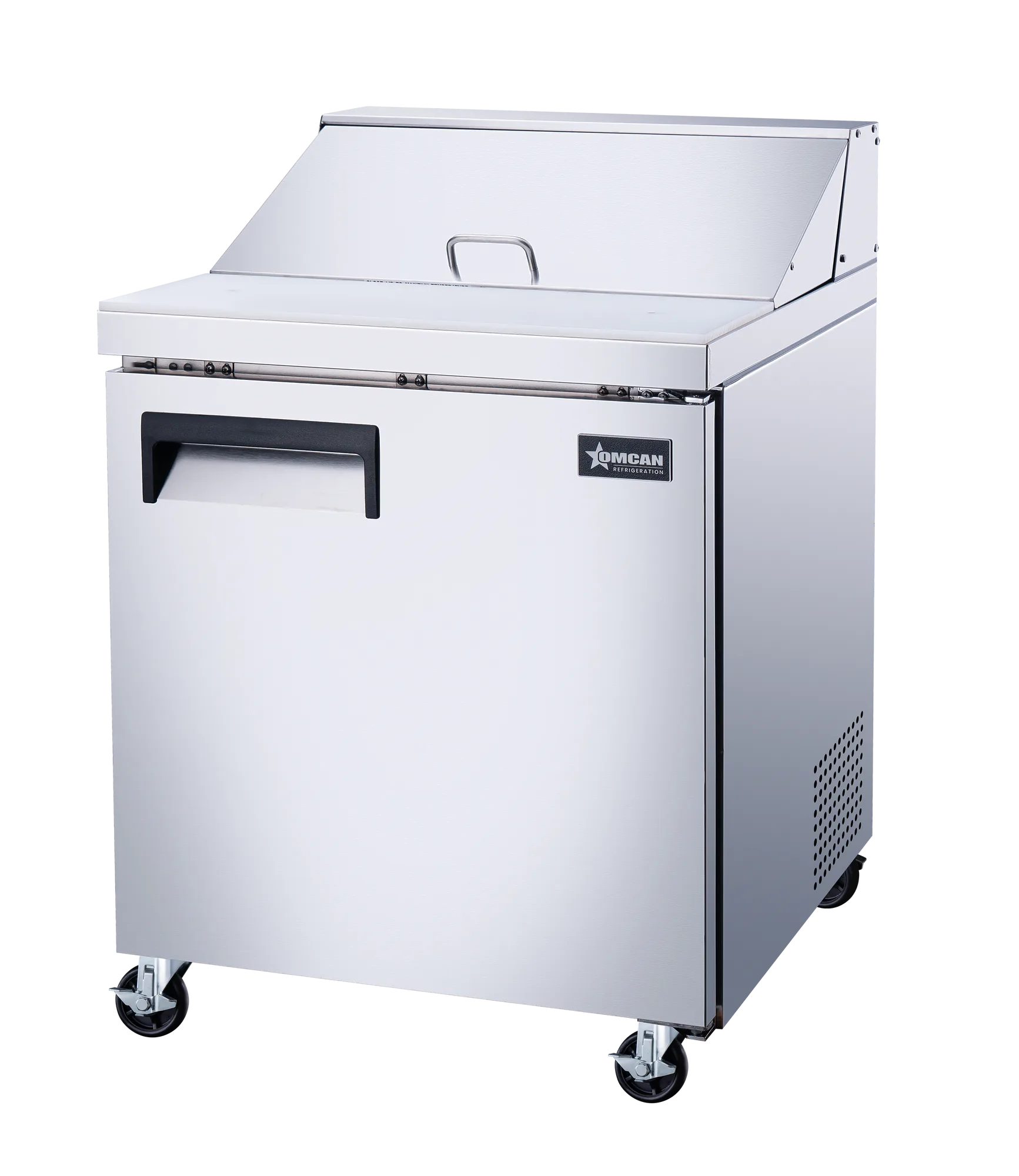 28″ One (1) Door Refrigerated Prep Table, 5.7 cu. ft. (161 L), Stainless Steel, Right Hand Opening