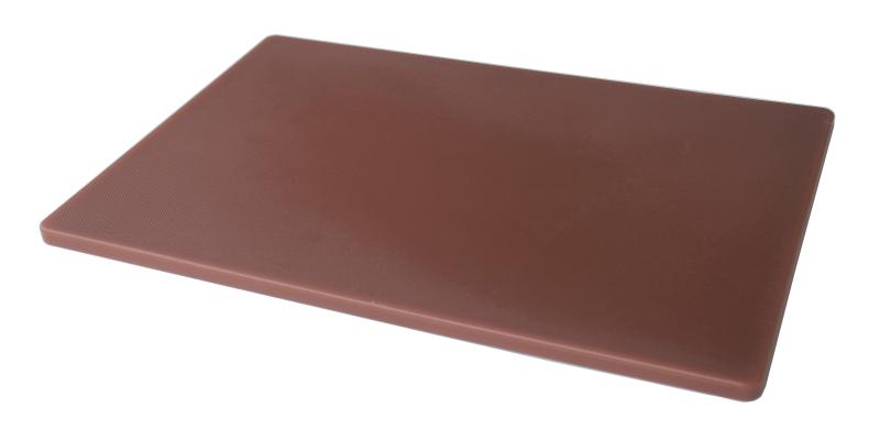 15″ x 20″ x 1/2″ Polyethylene Brown Rigid Cutting Board