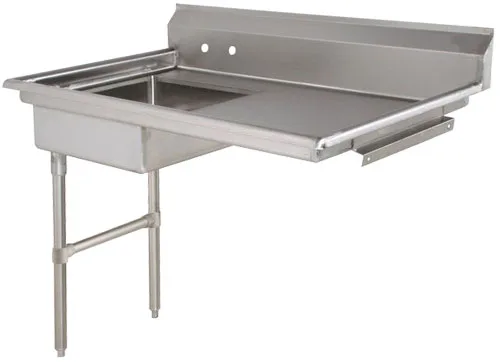 48″ Left Side Under Counter Dish Table