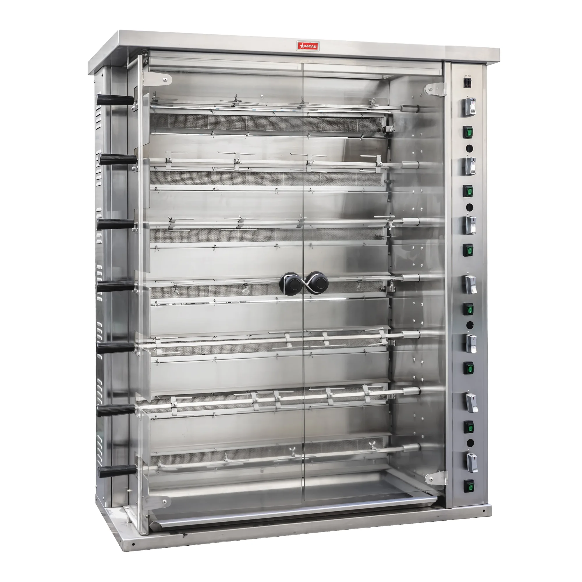 47″ Countertop Natural Gas Rotisserie, 7 Spits, 28 Chicken Capacity, 147,000 BTU