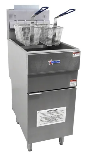 35-40 lb Propane Gas Floor Fryer – 90,000 BTU