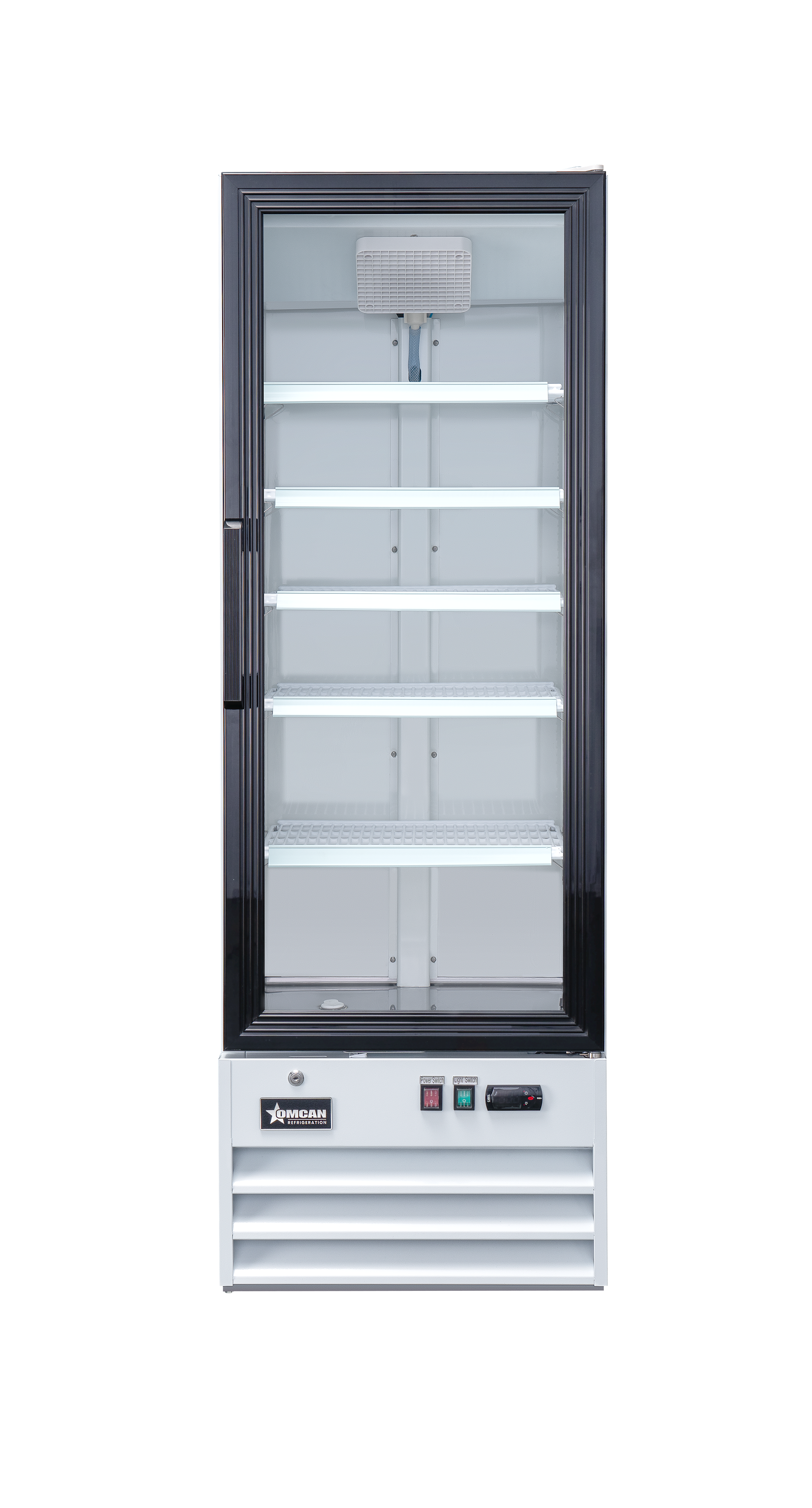 22″ One (1) Glass Door Display Refrigerator, 9.1 cu.ft. (257 L), White