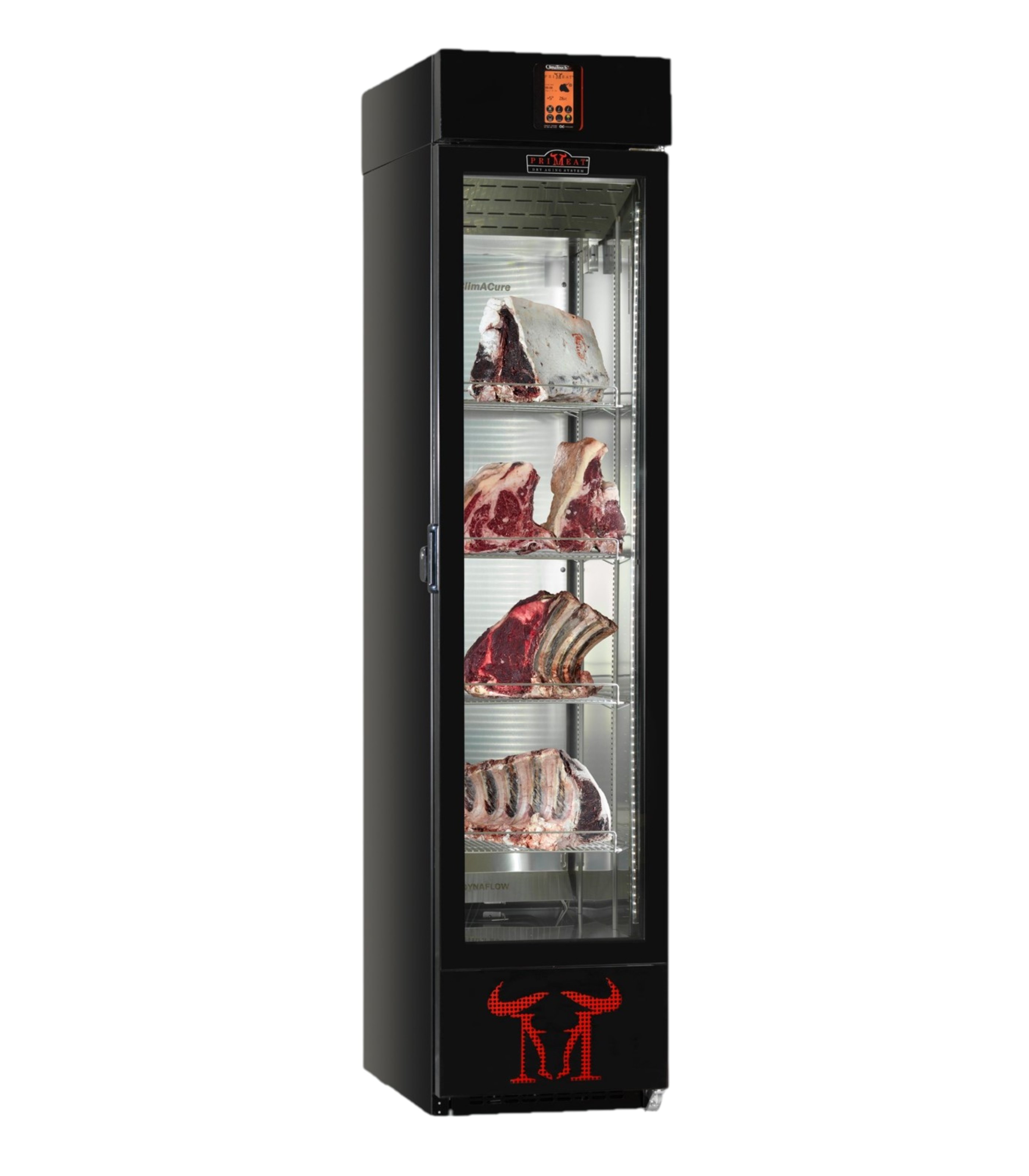 Primeat 2.0 Meat Edition Preserving and Dry Aging Cabinet 88 lb/ 40 kg Slim Glass – Black