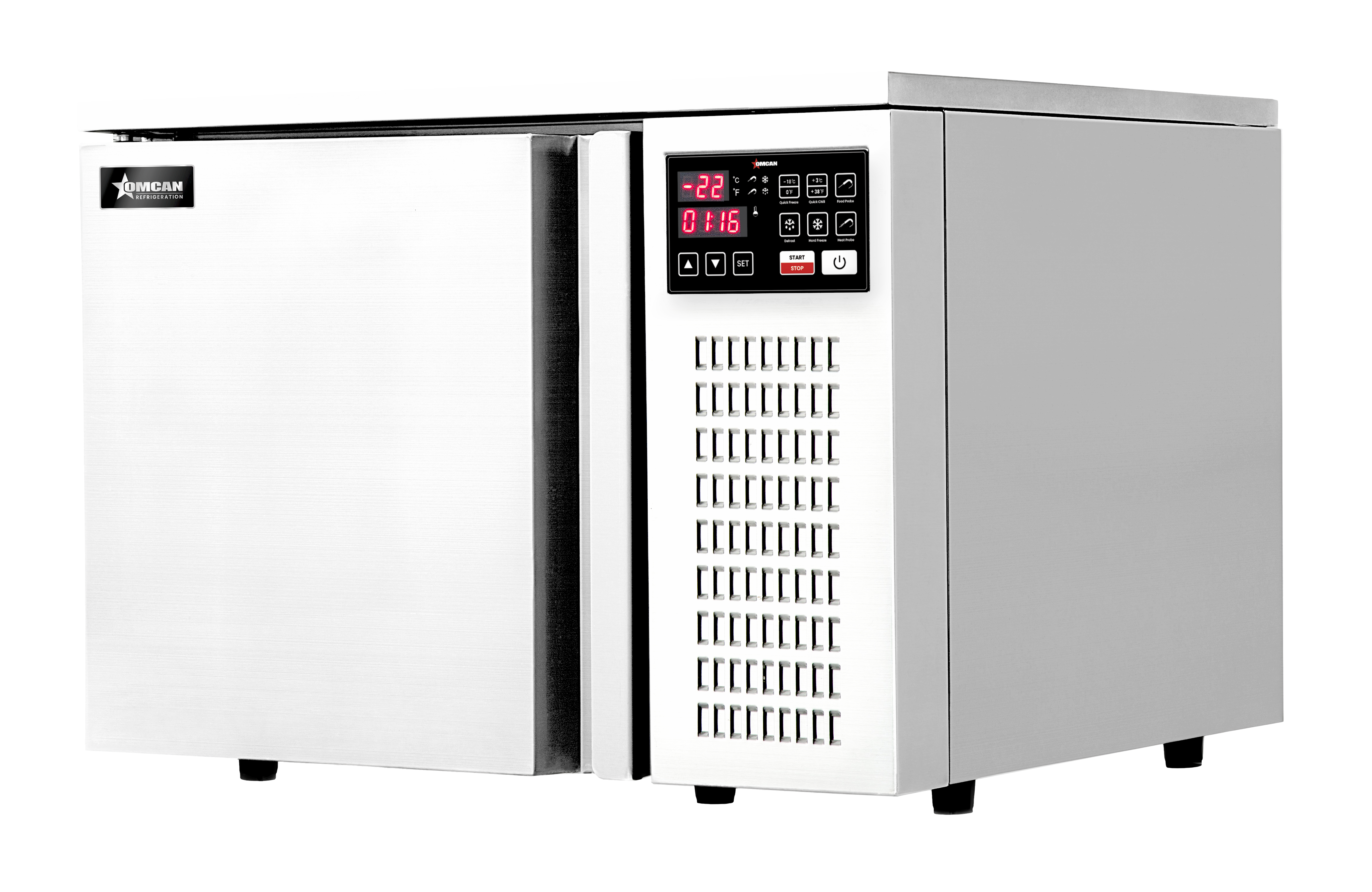 25“ Blast Chiller with 3 x GN 1/2 Pans and Membrane Switch - 300W