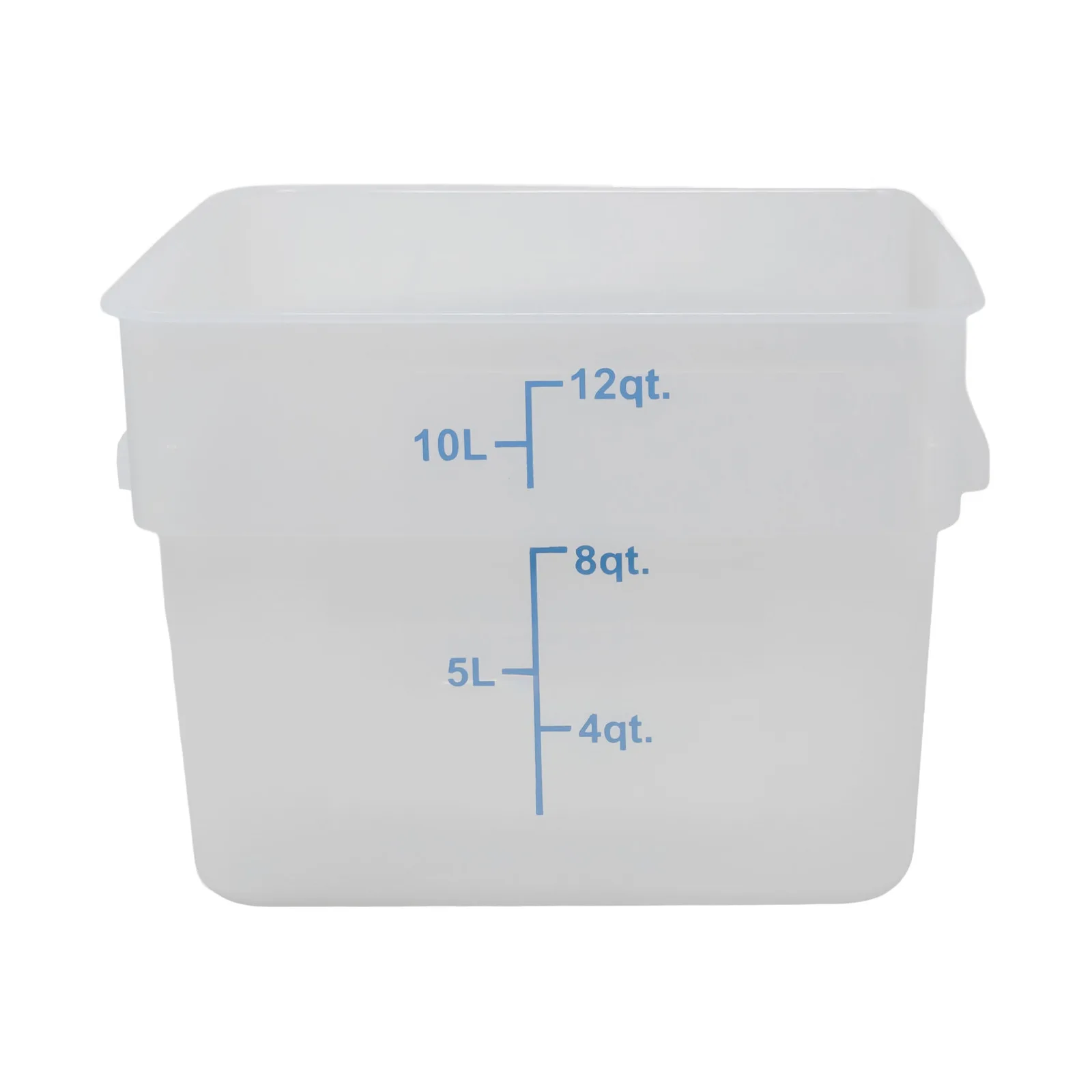 12 qt Polypropylene Translucent Square Food Storage Container