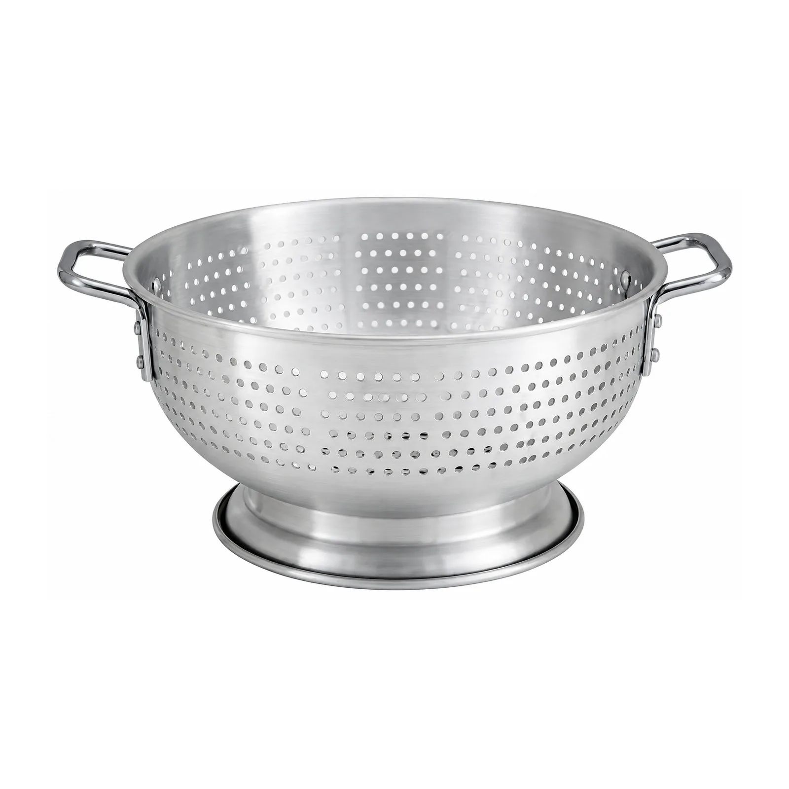 16 qt / 15.2 L Aluminum Colander with Base and Handles