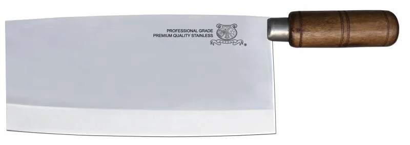 8 1/2″ Chinese Style Cleaver with Wooden Handle