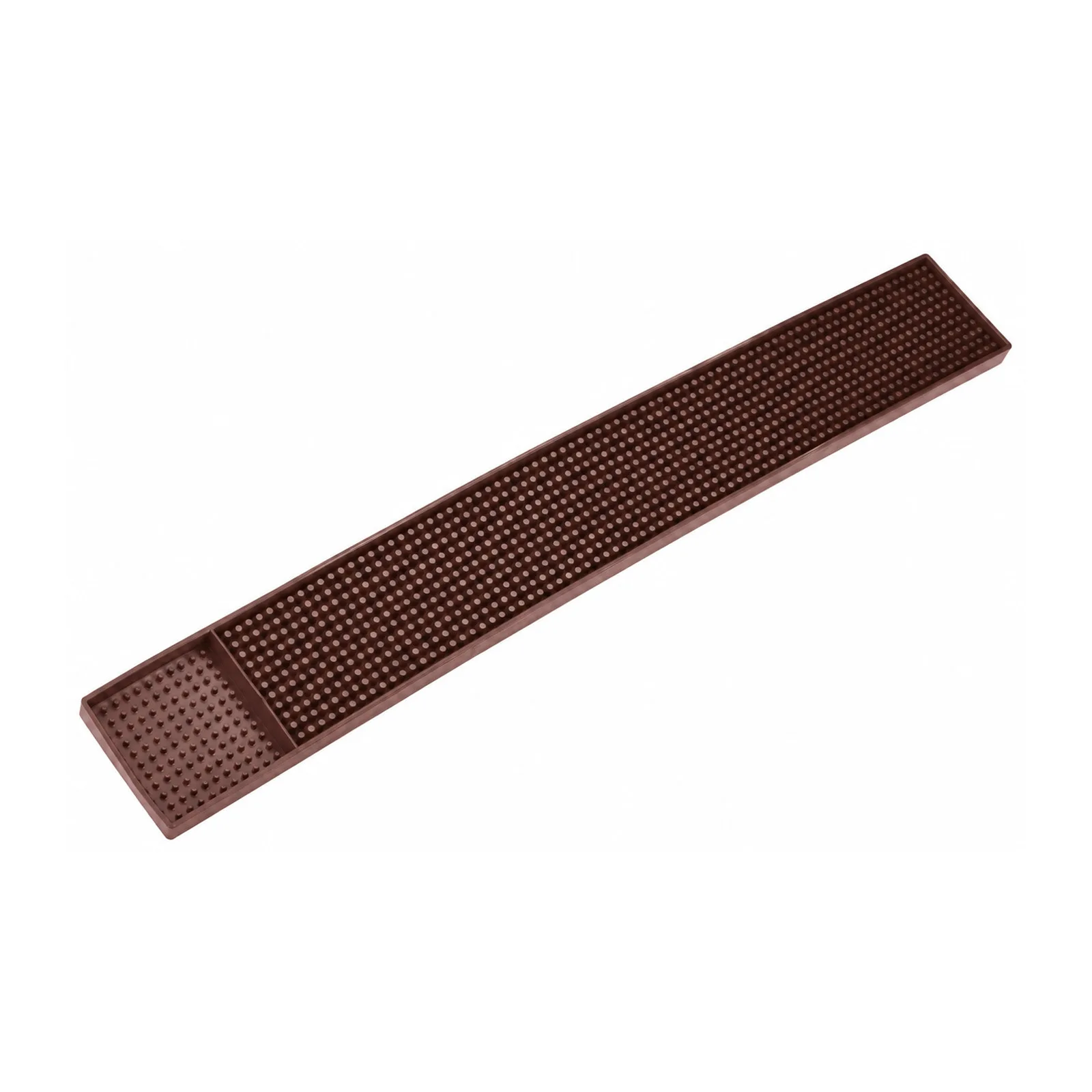 3 1/4″ x 27″ Brown Bar Rail Spill Mat