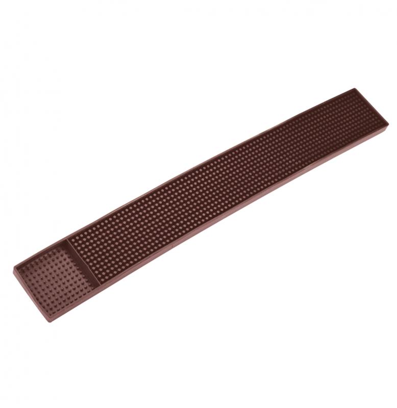 3 1/4″ x 27″ Brown Bar Rail Spill Mat