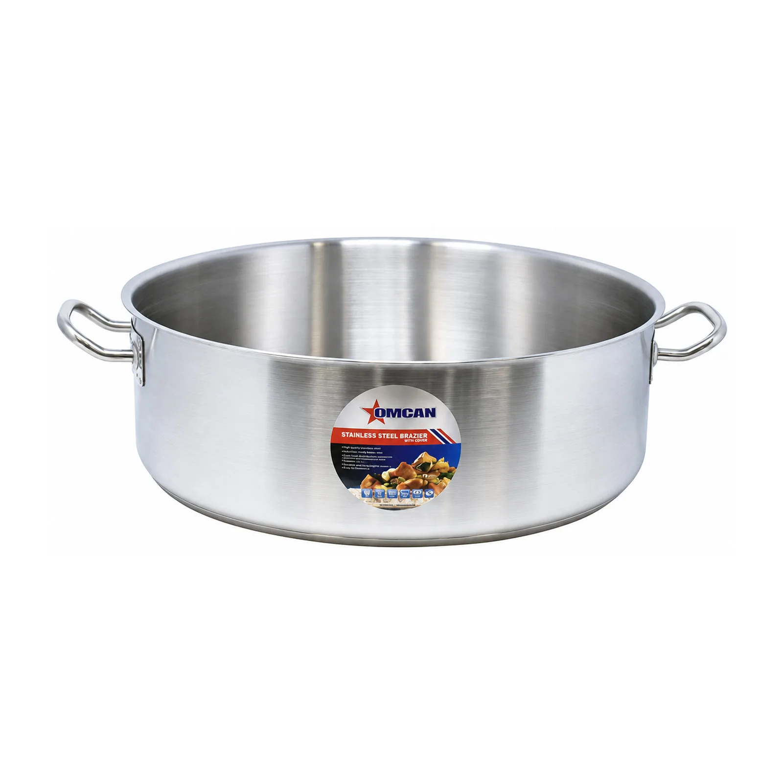 25 qt Stainless Steel Brazier with Lid