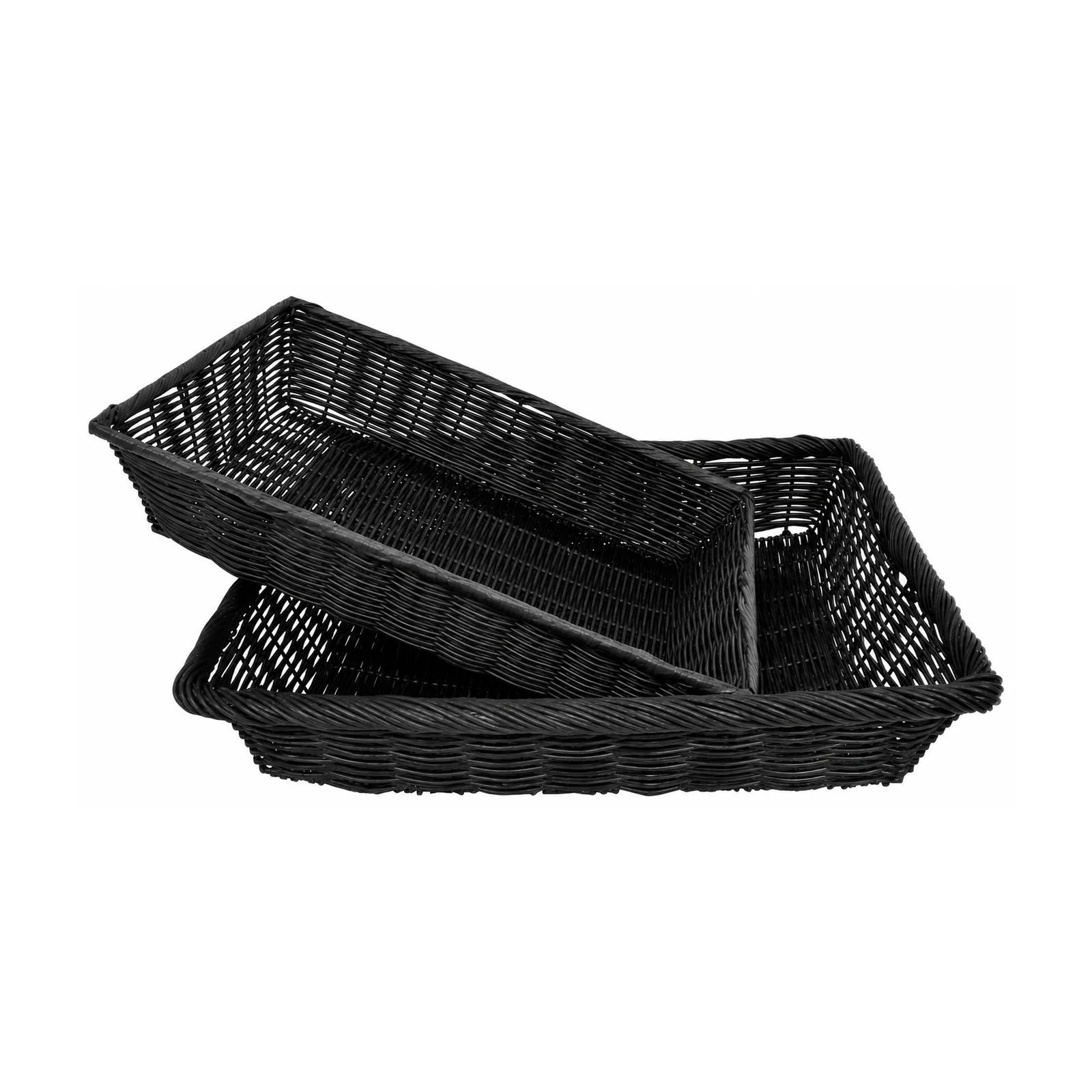 18″ x 12″ x 3.5″ Black Deli Basket