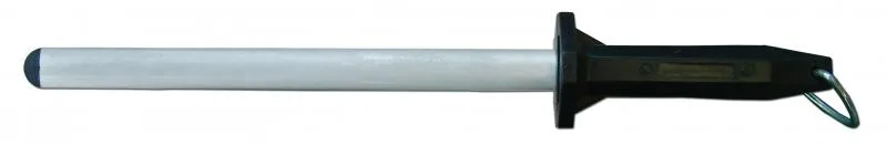 14″ Diamond Sharpening Steel with Black Handle