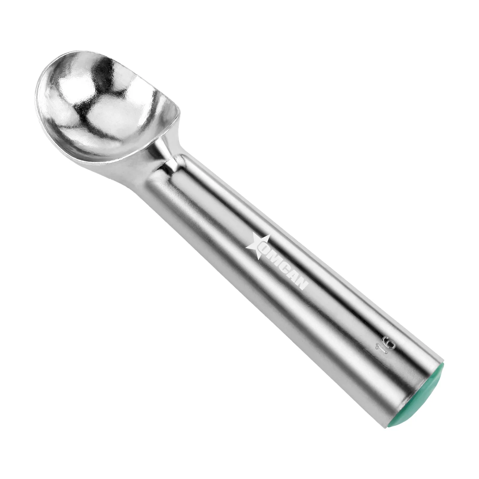 Aluminum Ice Cream Scoop / Dipper #16, Green – 2 1/2 oz (74 mL)
